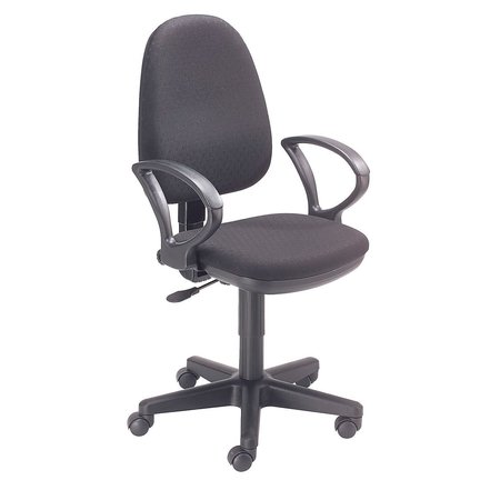 GLOBAL INDUSTRIAL Ergonomic Multifunctional Chair, Fabric Upholstery, Black 506751BK